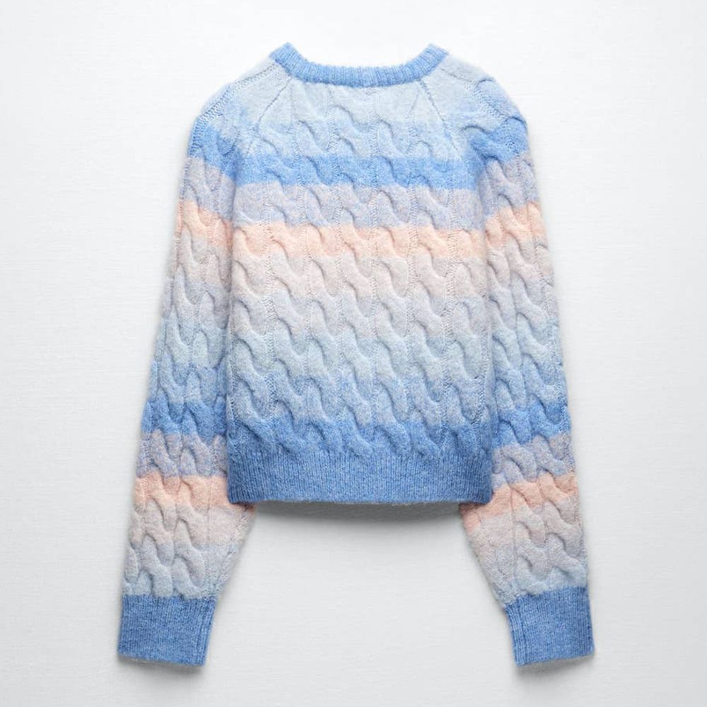 ZARA Cable-Knit Jacket - Picture 6 of 9